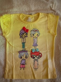 Блузка для девочки желтая