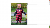Комбинезон для девочки полоска осень-зима Color-kids